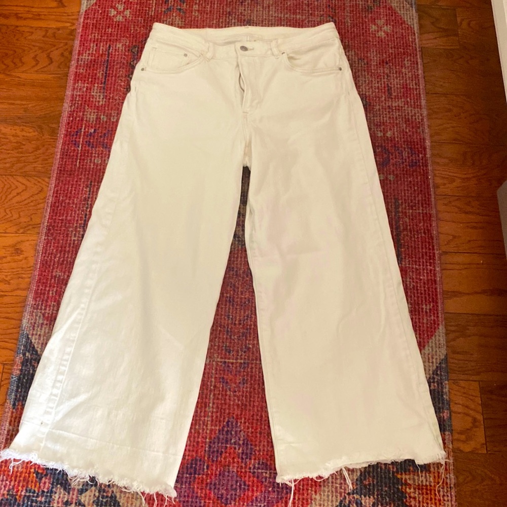 & Denim culotte high waist